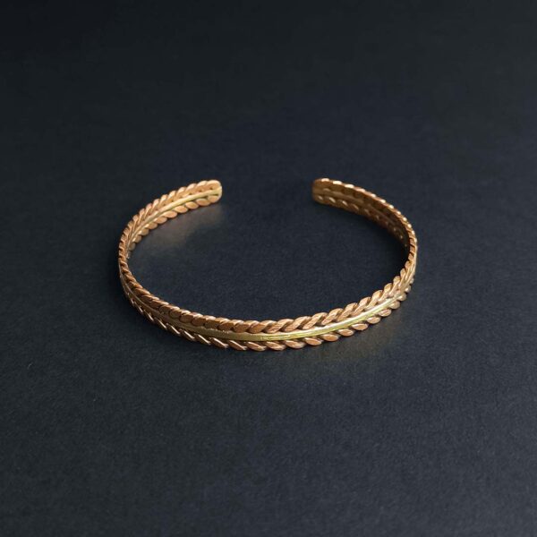 Bracelet en cuivre bicolore